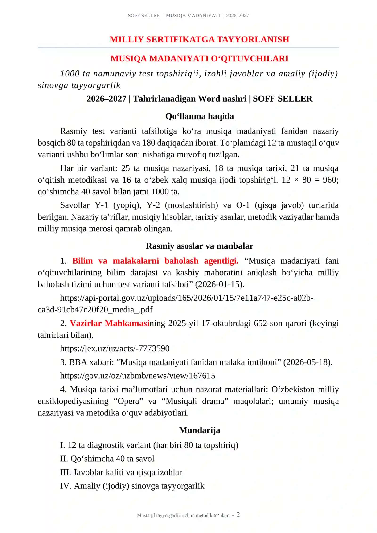 MILLIY_SERTIFIKAT MUSIQA MADANIYATI 1000 TA TEST AMALIY TAYYORGARLIK 2026-2027.docx 2