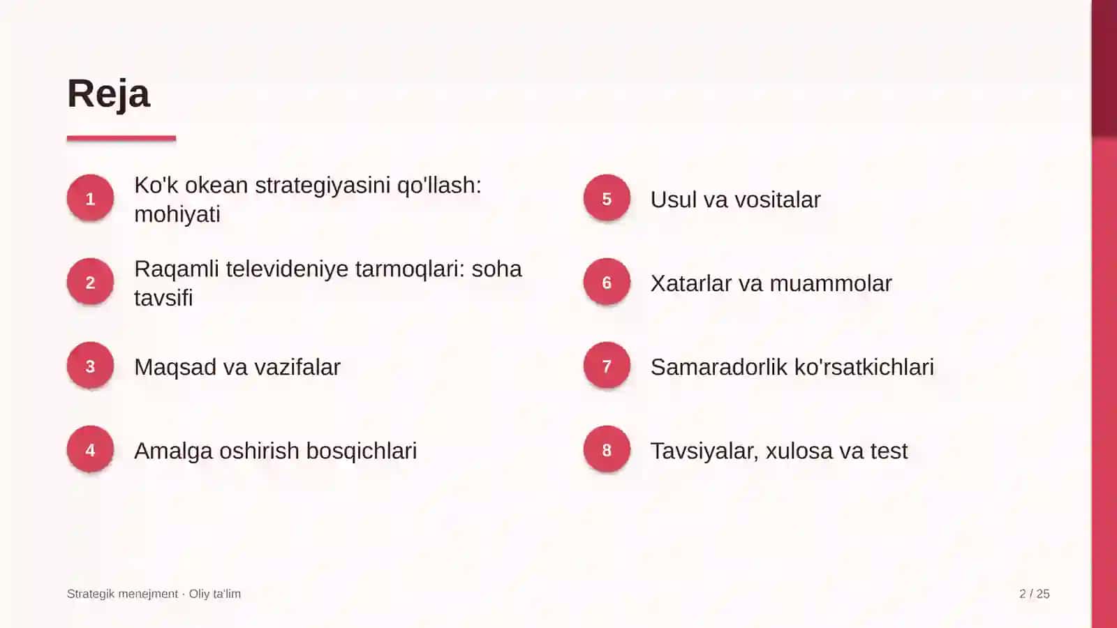 raqamli televideniye tarmoqlarida ko'k okean strategiyasini qo'llash 8752 2