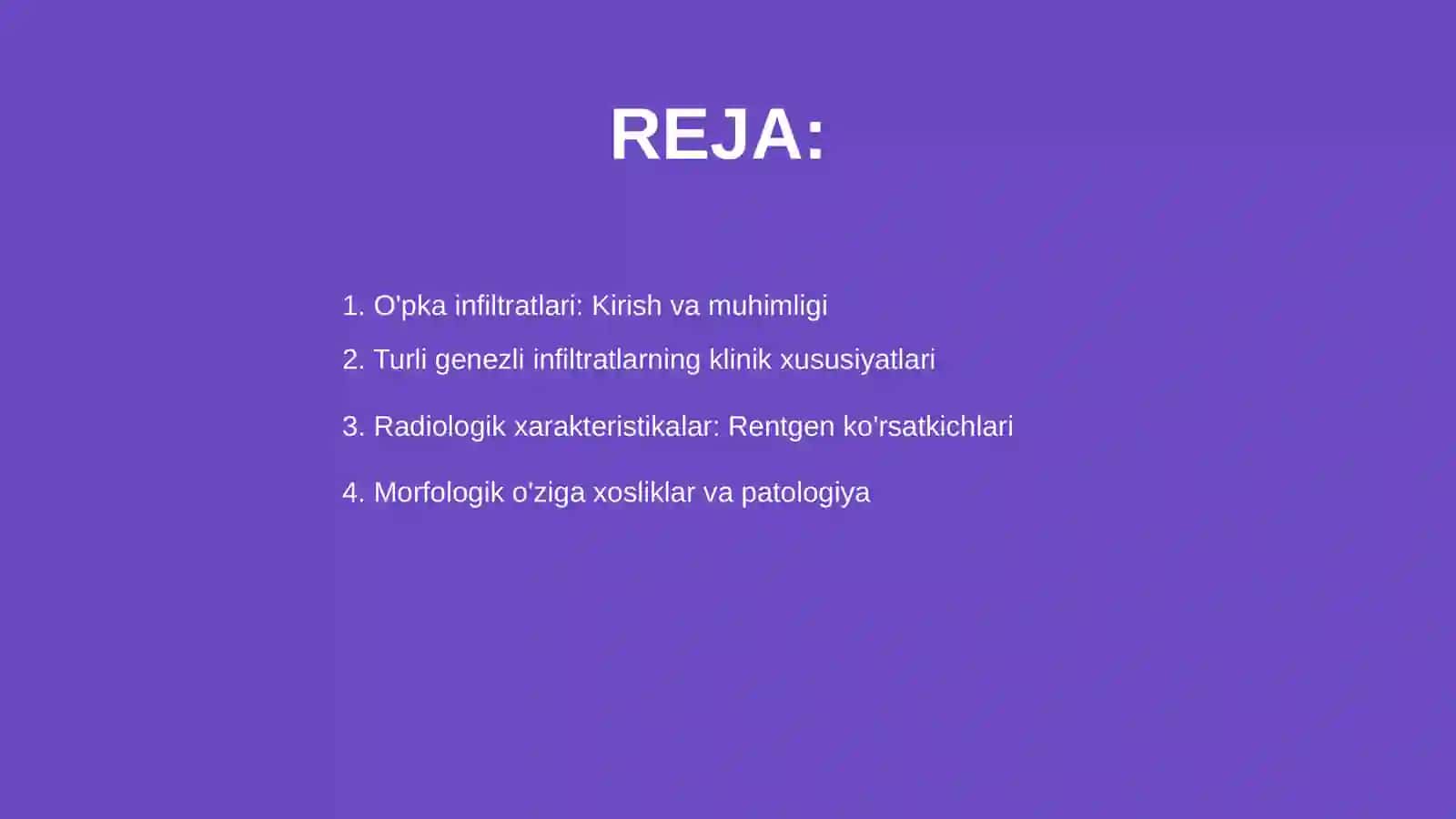 O'pka infiltratlari 2