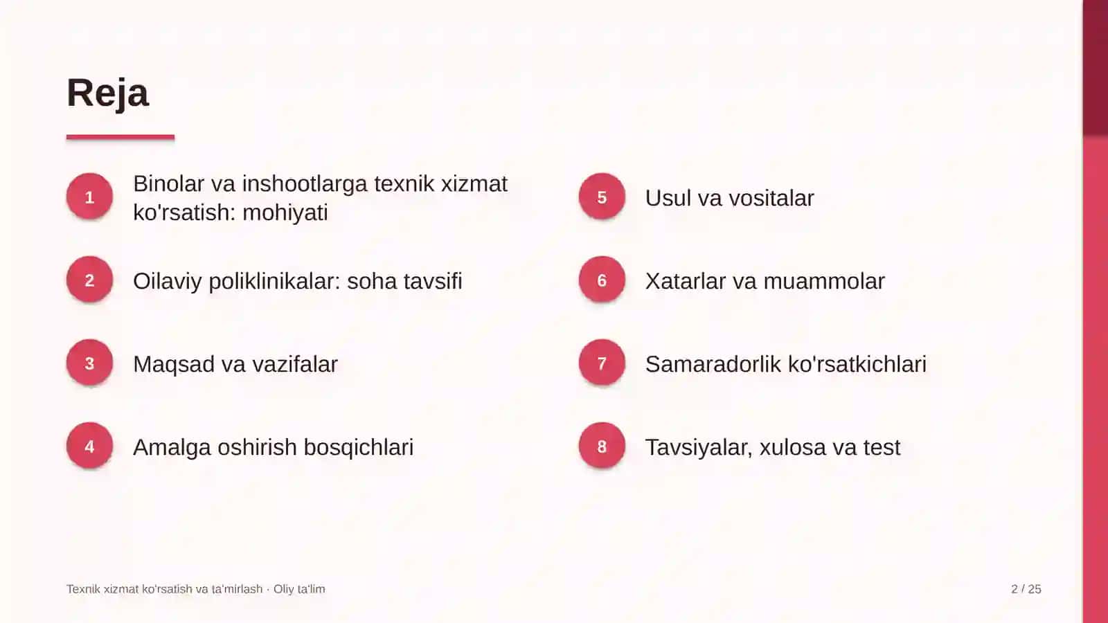oilaviy poliklinikalarda binolar va inshootlarga texnik xizmat ko'rsatish 1604 2
