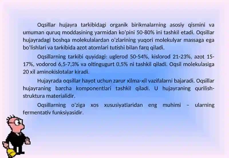 Oqsillarni identifikatsiya qilish va miqdorini aniqlash fanining asoslari 2
