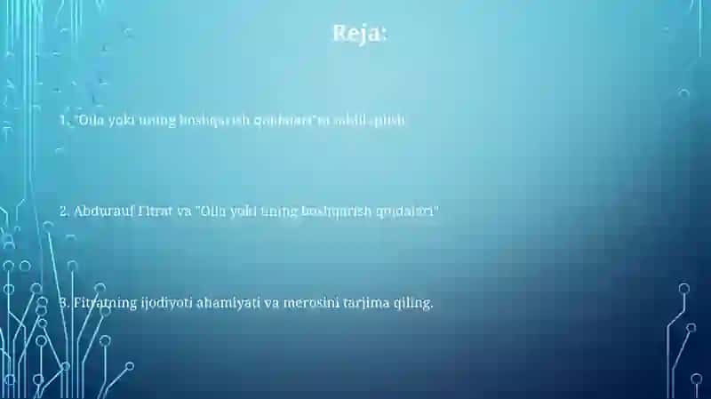 Abdurauf Fitratning "Oila yoki uni boshqarish tartiblari" asari 2