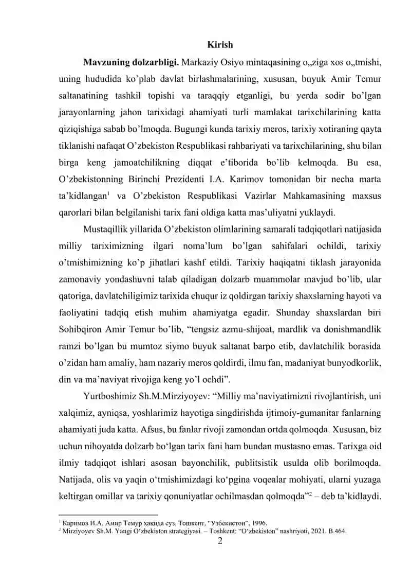 Temuriylar saltanati tarixi, Amir Temur davlatchiligi 2
