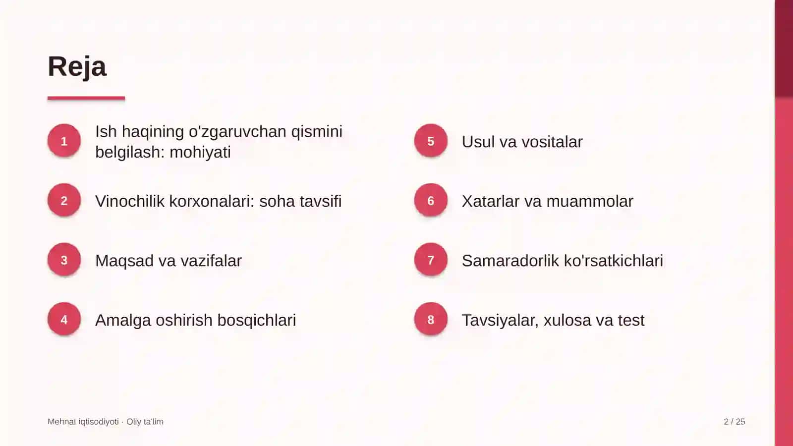 vinochilik korxonalarida ish haqining o'zgaruvchan qismini belgilash 5990 2