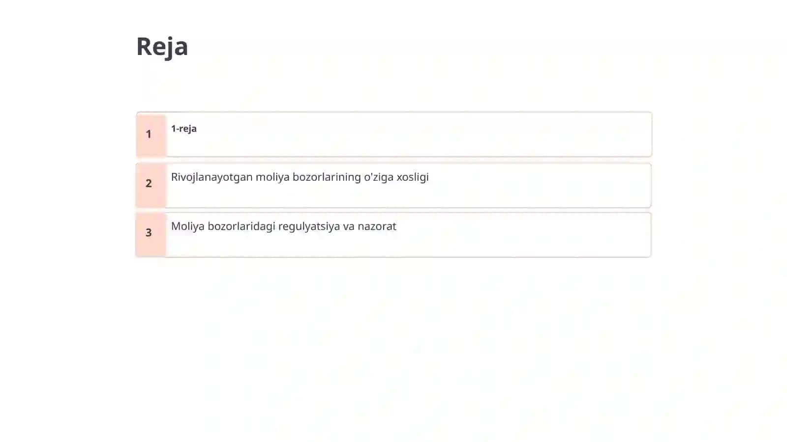 Rivojlangan va rivojlanayotgan moliya bozorlarini solishtirish 2
