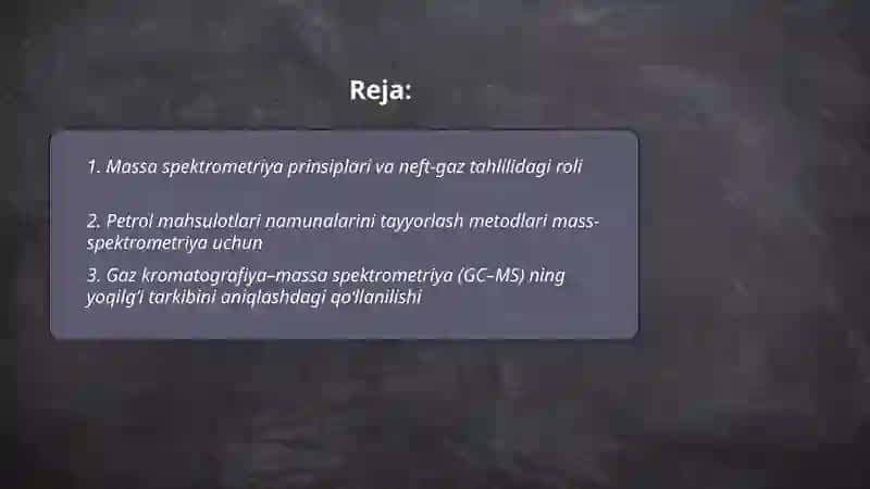 Massa spektrometriya 2