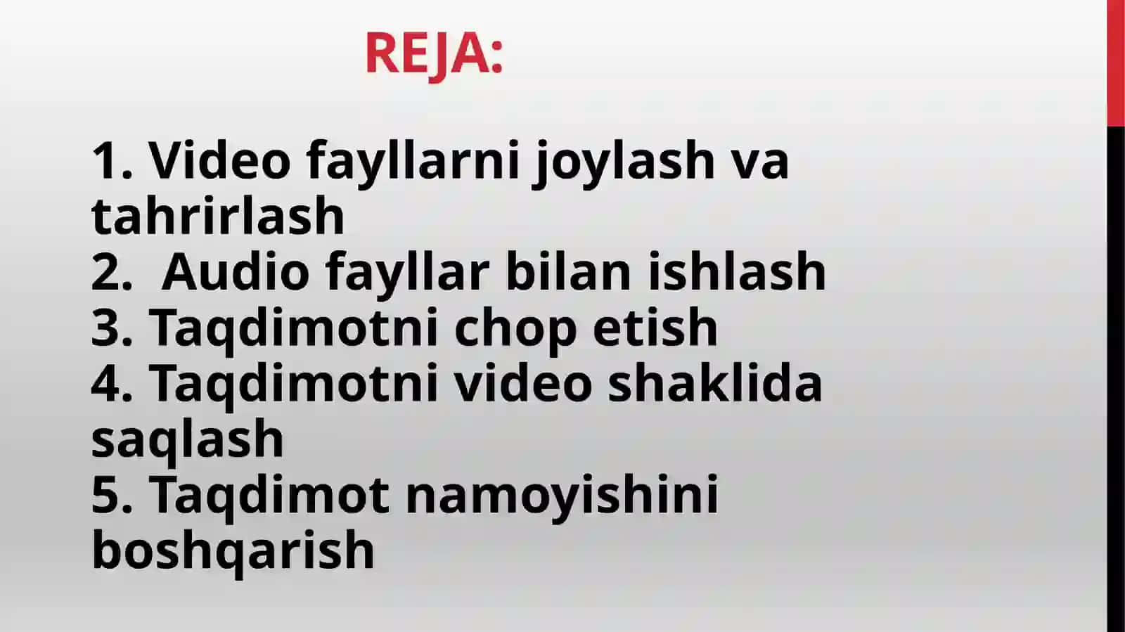 Video Fayllarni Joylash va Tahrirlash 2