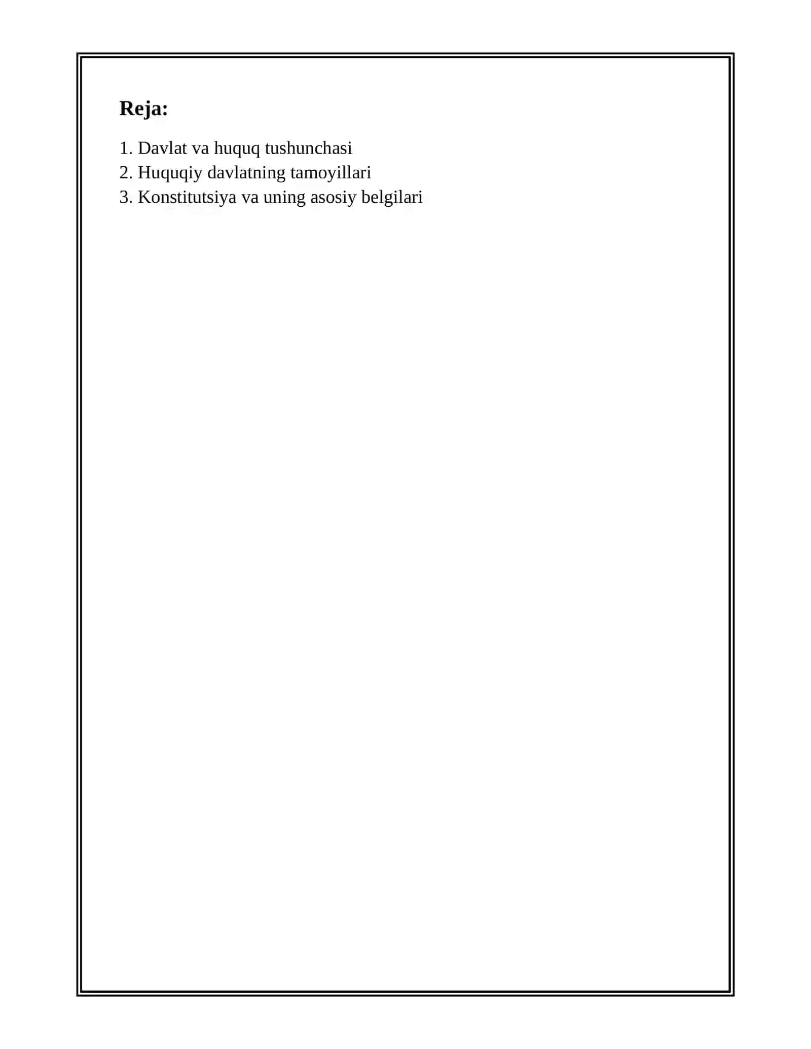 DAVLAT HUQUQ ASOSLARI 2