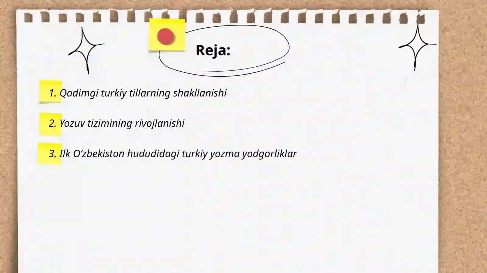 Ózbek tilining rivojlanish bosqichlari 2