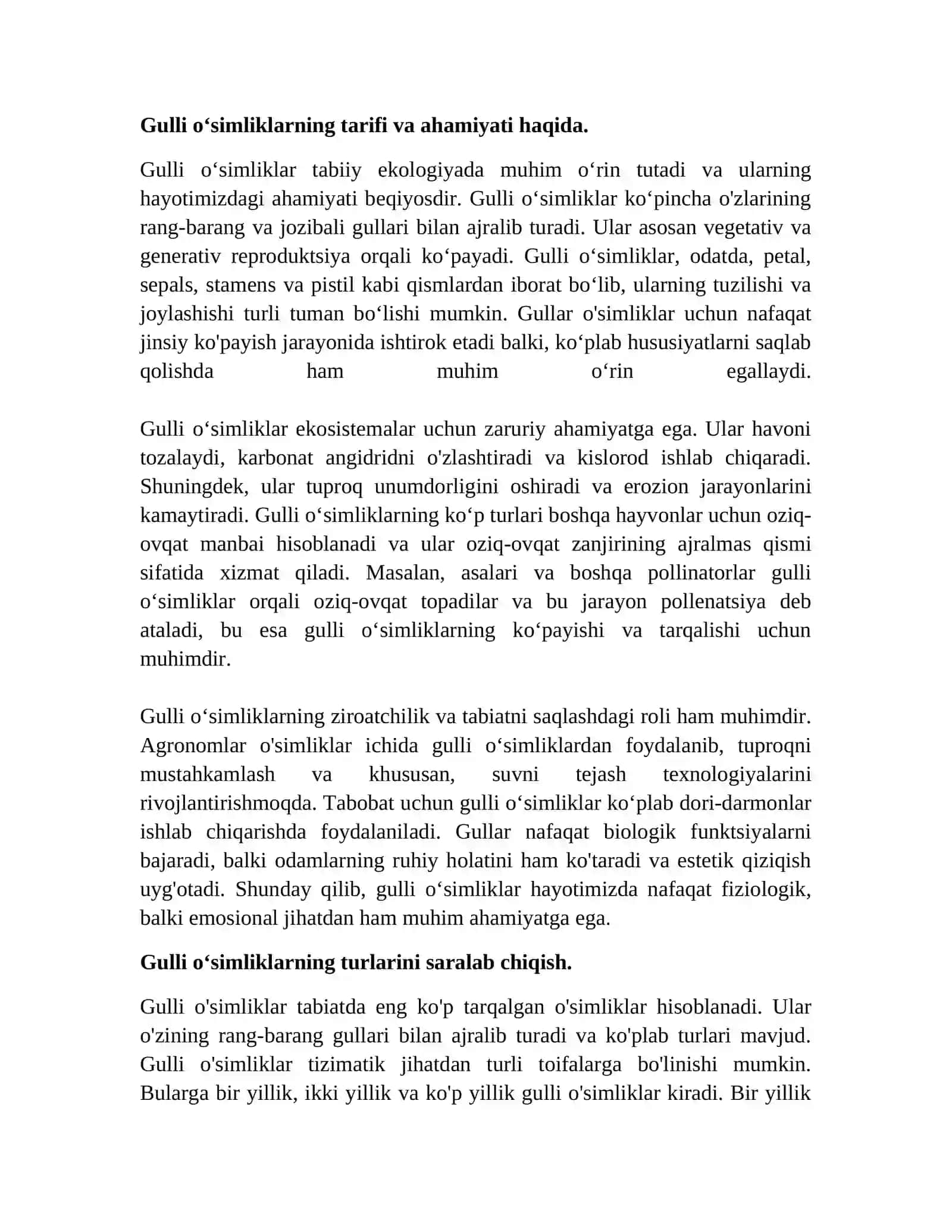 Gulli oʻsimliklarning xilma-xilligi.  Manzarali oʻsimliklarning kelib chiqish markazlari 2