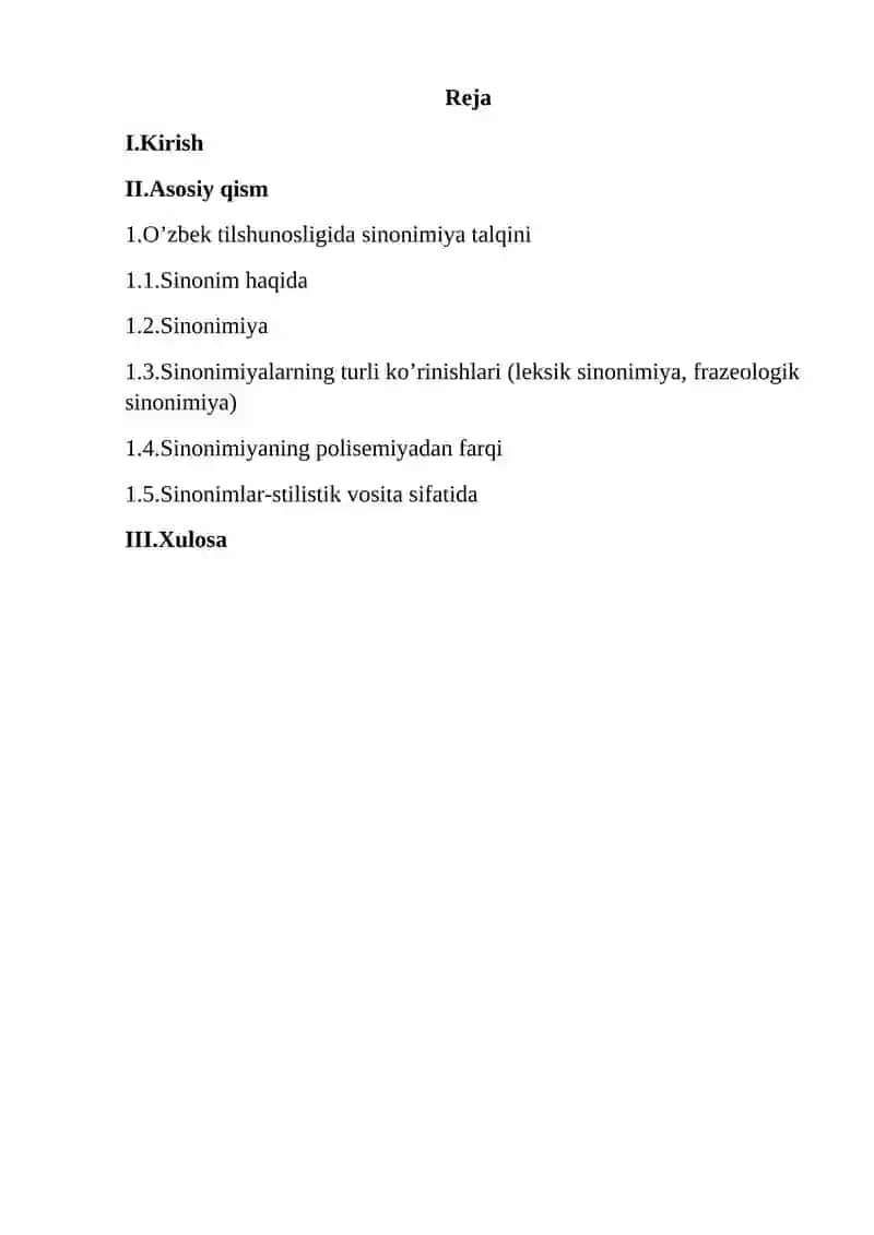 O’zbek tilshunosligida sinonimiya talqini 2