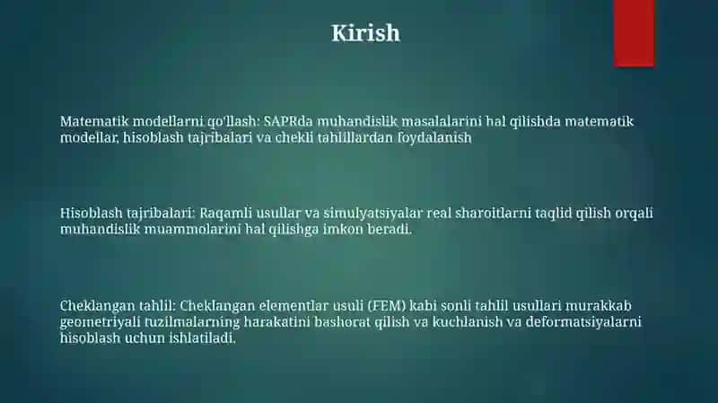 Matematik modellarni qo'llash 2