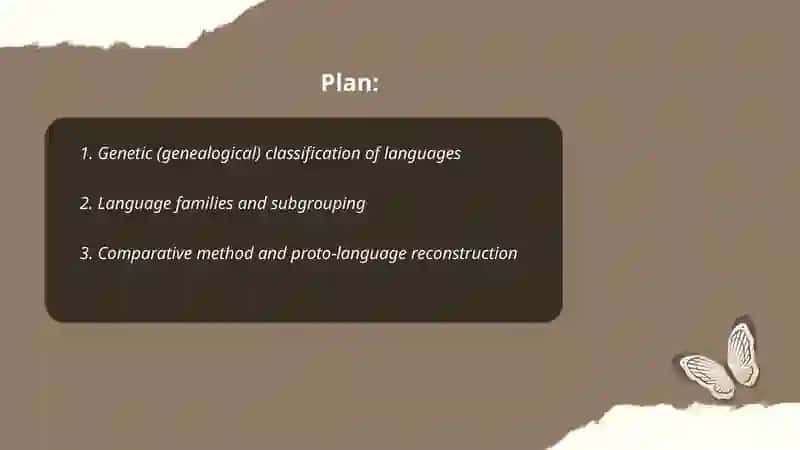 Classification of Languages 2