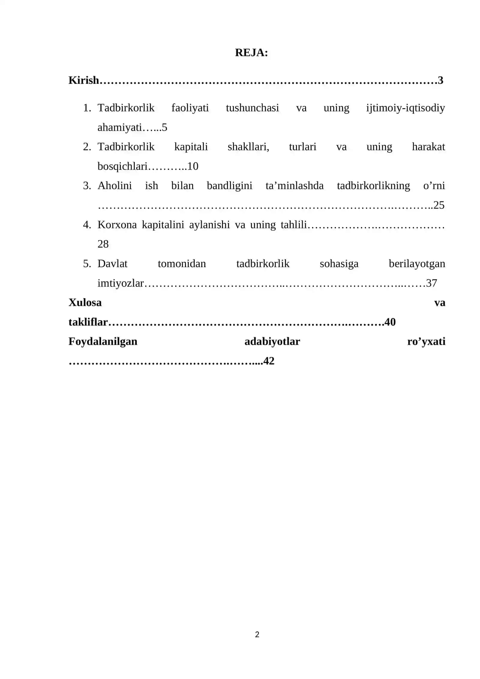 Tadbirkorlik kapitalining mohiyati va turlari 2
