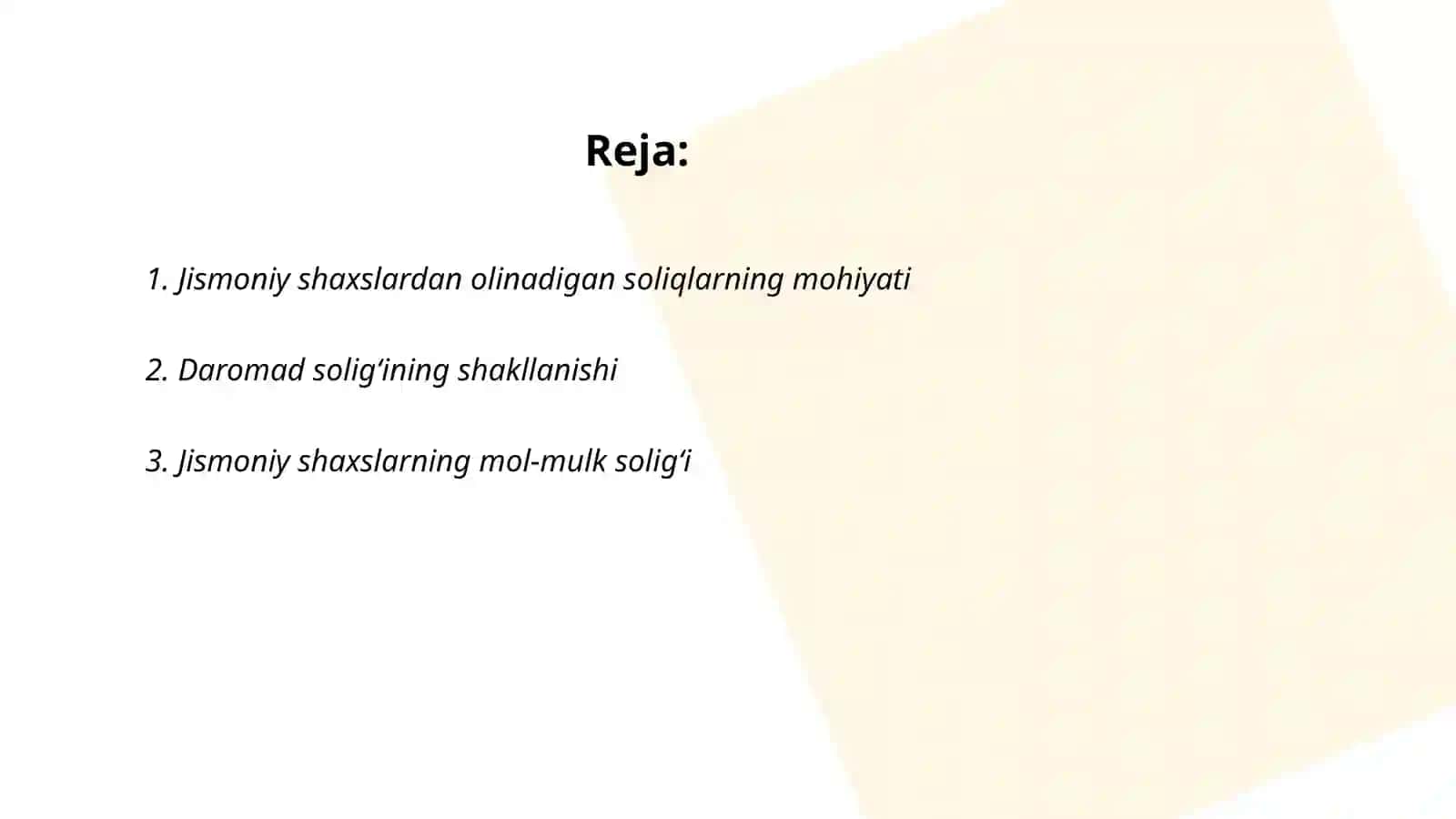 Jismoniy shaxslardan olinadigan soliqlarning shakllanishi va ularning ahamiyati 2