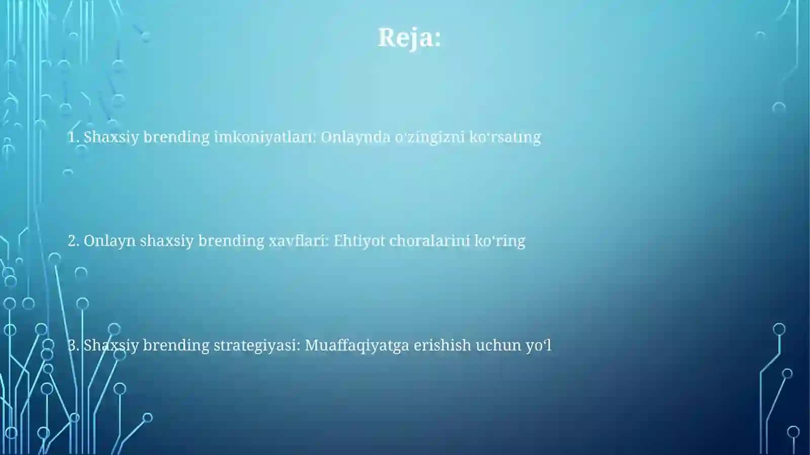 Shaxsiy brending 2