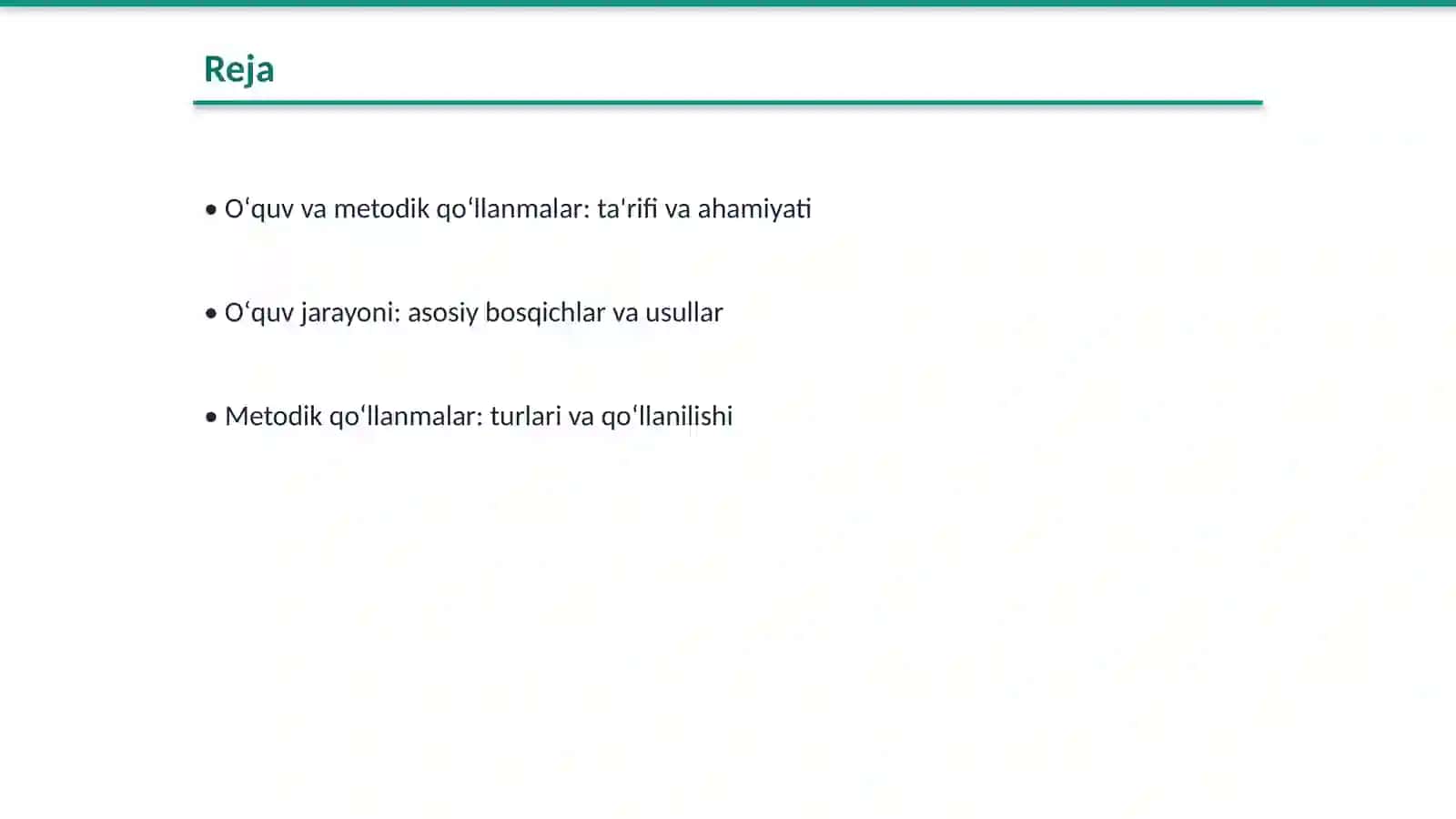 Oʻquv va metodik qoʻllanmalar 2
