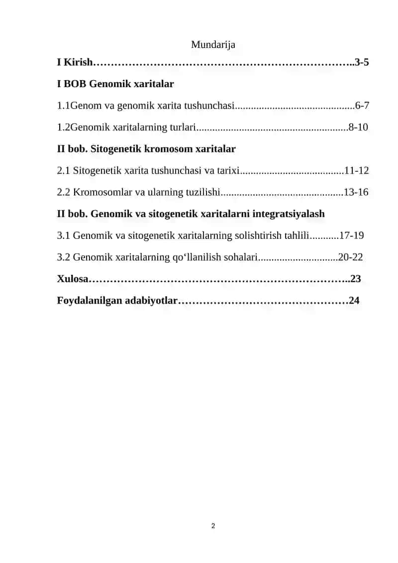 genomik va sitalogik xaritalarni yaratish usullari 2
