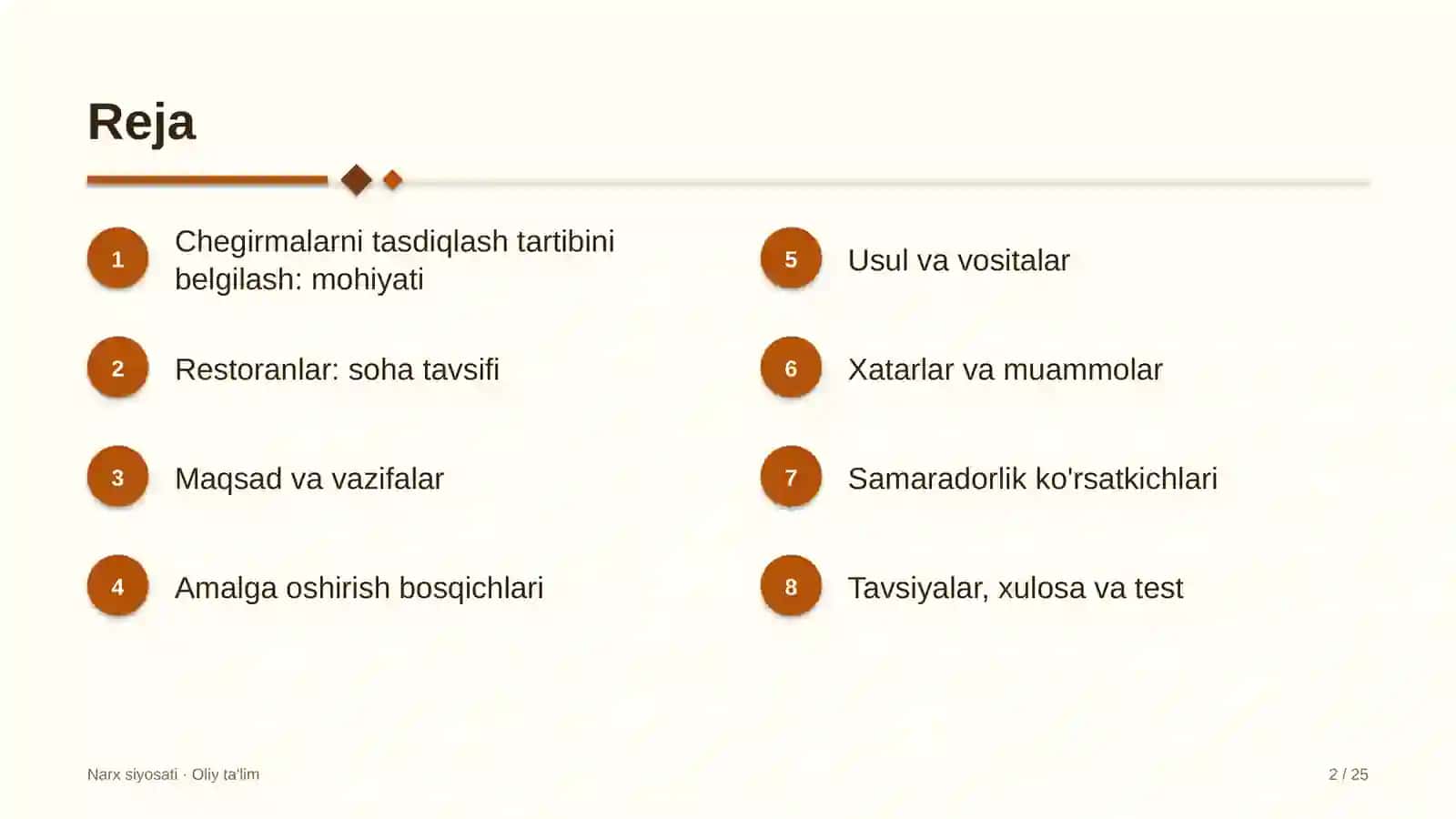restoranlarda chegirmalarni tasdiqlash tartibini belgilash 3371 2