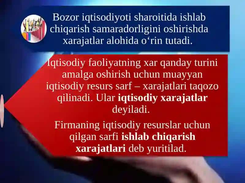 ИШЛАБЧИҚАРИШ ХАРАЖАТЛАРИ 2