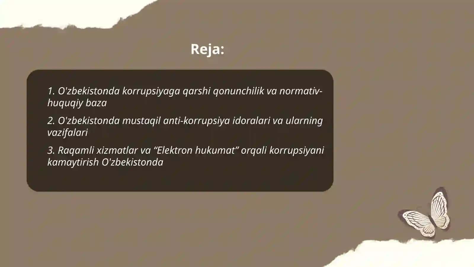 O'zbekistonning korrupsiyaga qarshi kurashi 2