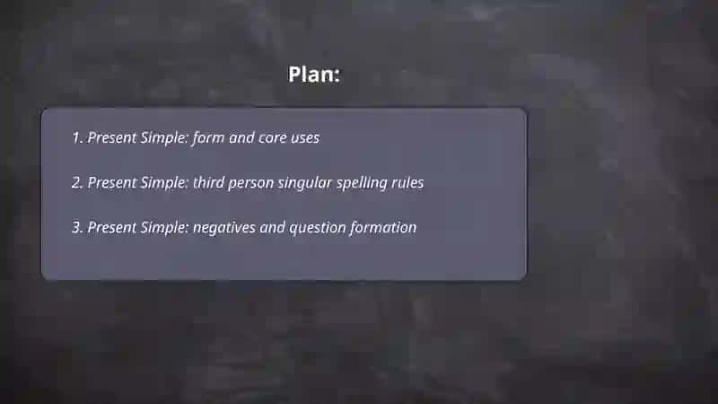 Present tenses 2