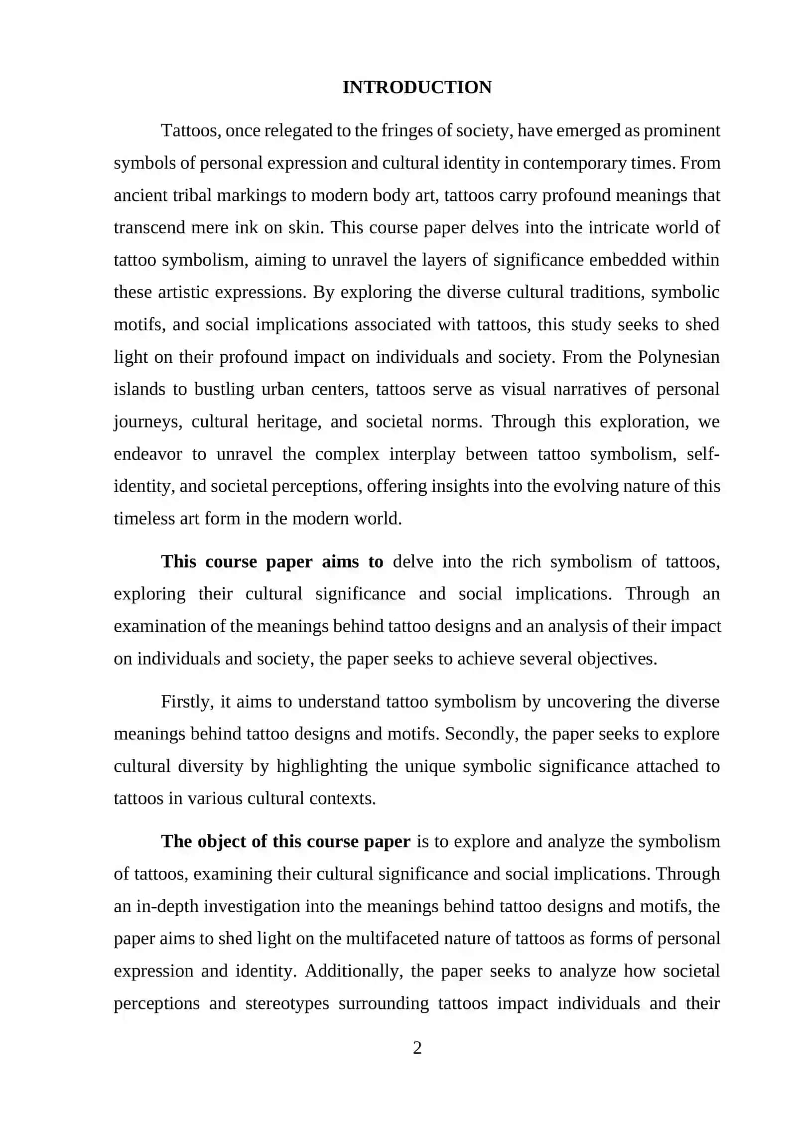 SOCIAL IMPLICATIONS OF TATTOO SYMBOLISM 2