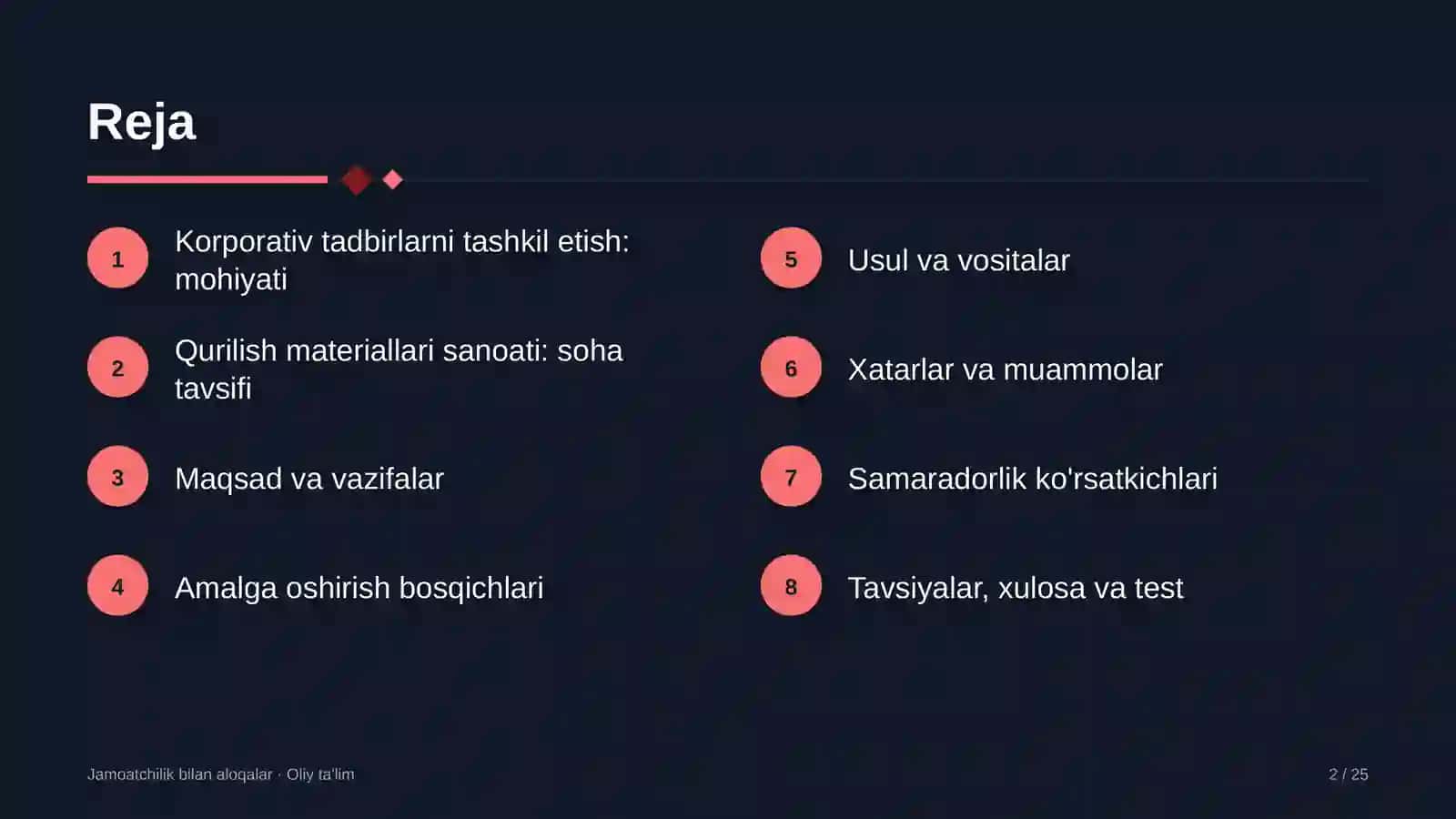 qurilish materiallari sanoatida korporativ tadbirlarni tashkil etish 2559 2