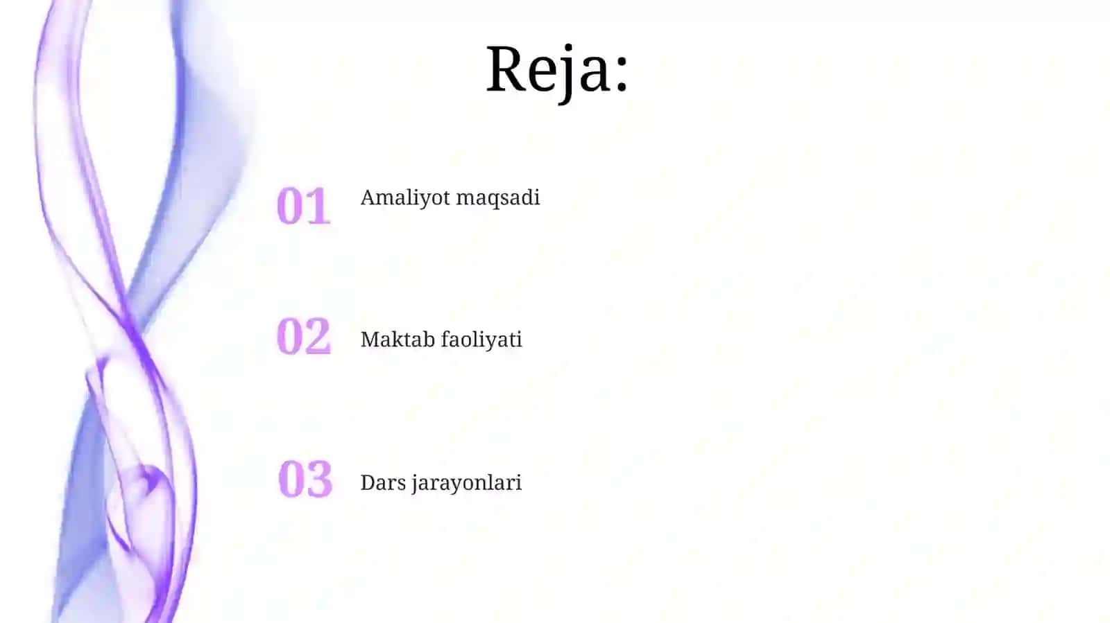 Amaliyot maqsadi 2
