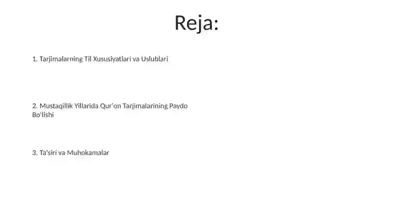 Mustaqillik yillarida Qurʼonning oʻzbek tiliga tarjima qilinishi 2