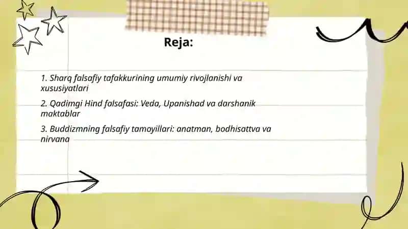 Falsafiy tafakkur taraqqiyoti. Sharq falsafasi 2