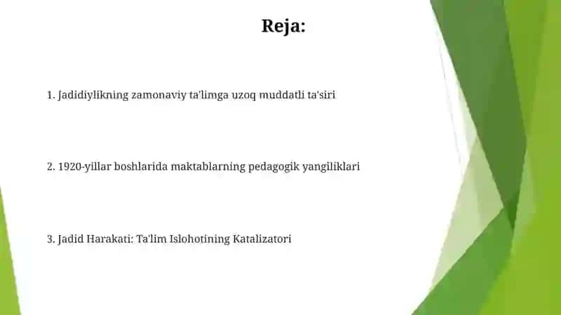 Jadid pedagogikasi (1920-yillar boshlari) 2