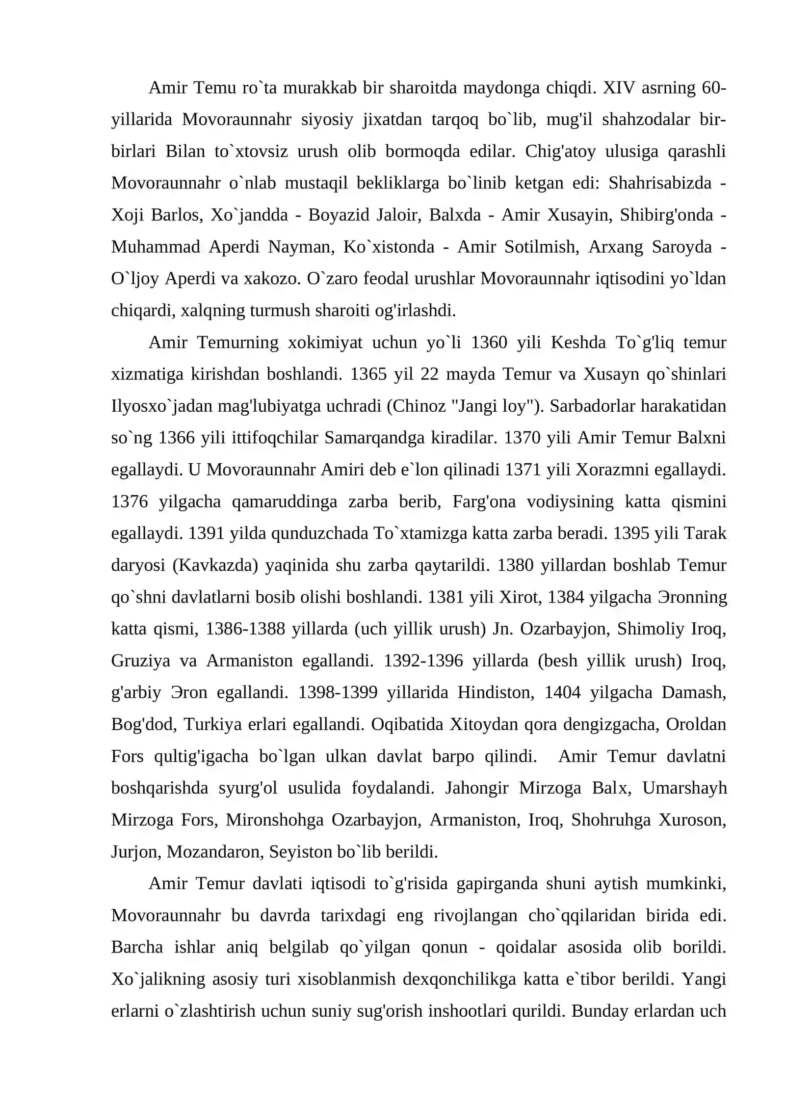 Amir Temur va Temuriylar davri tarixiy geografiyasi 2