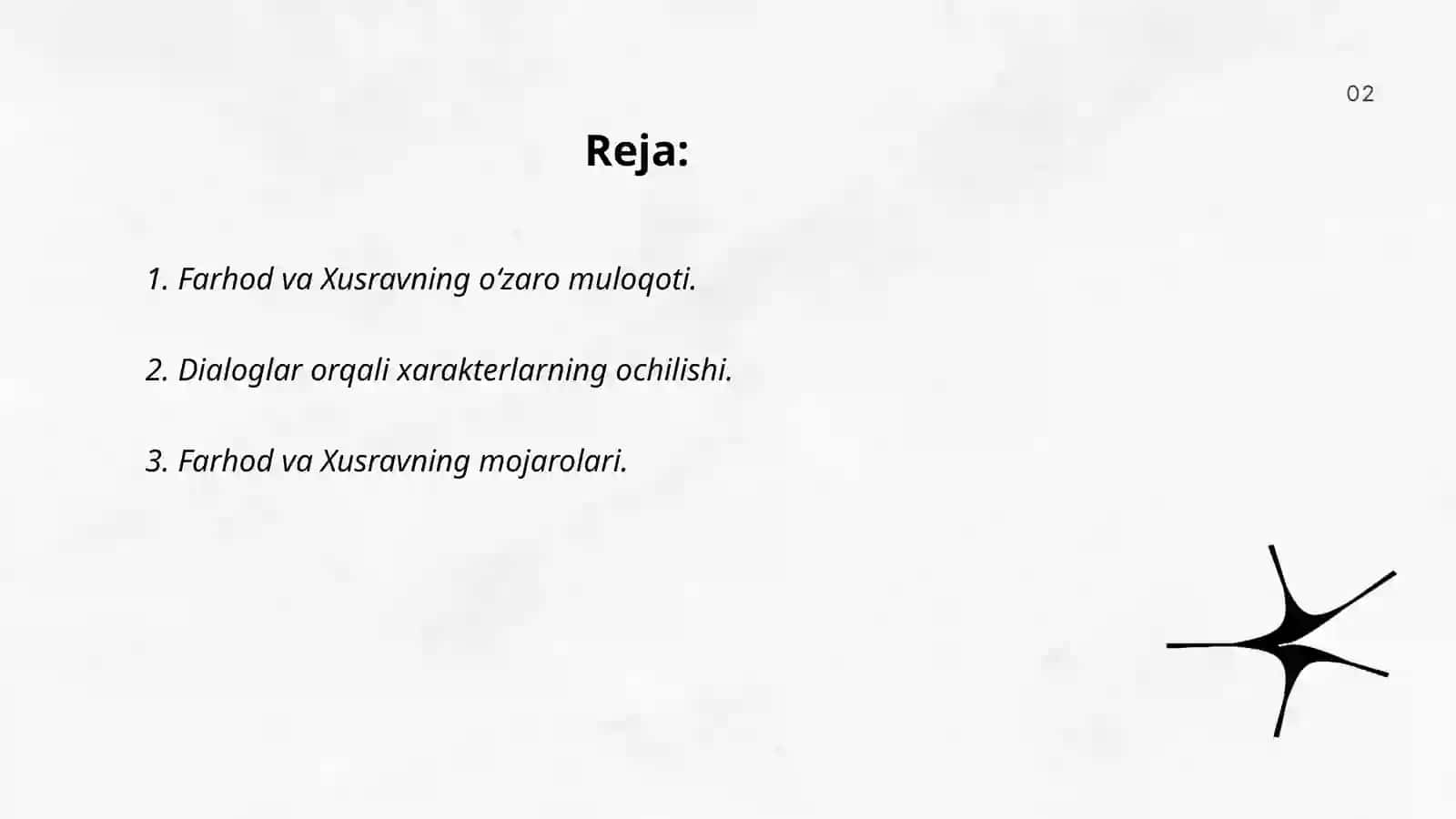 Farhod va Xusravning o‘zaro muloqoti 2