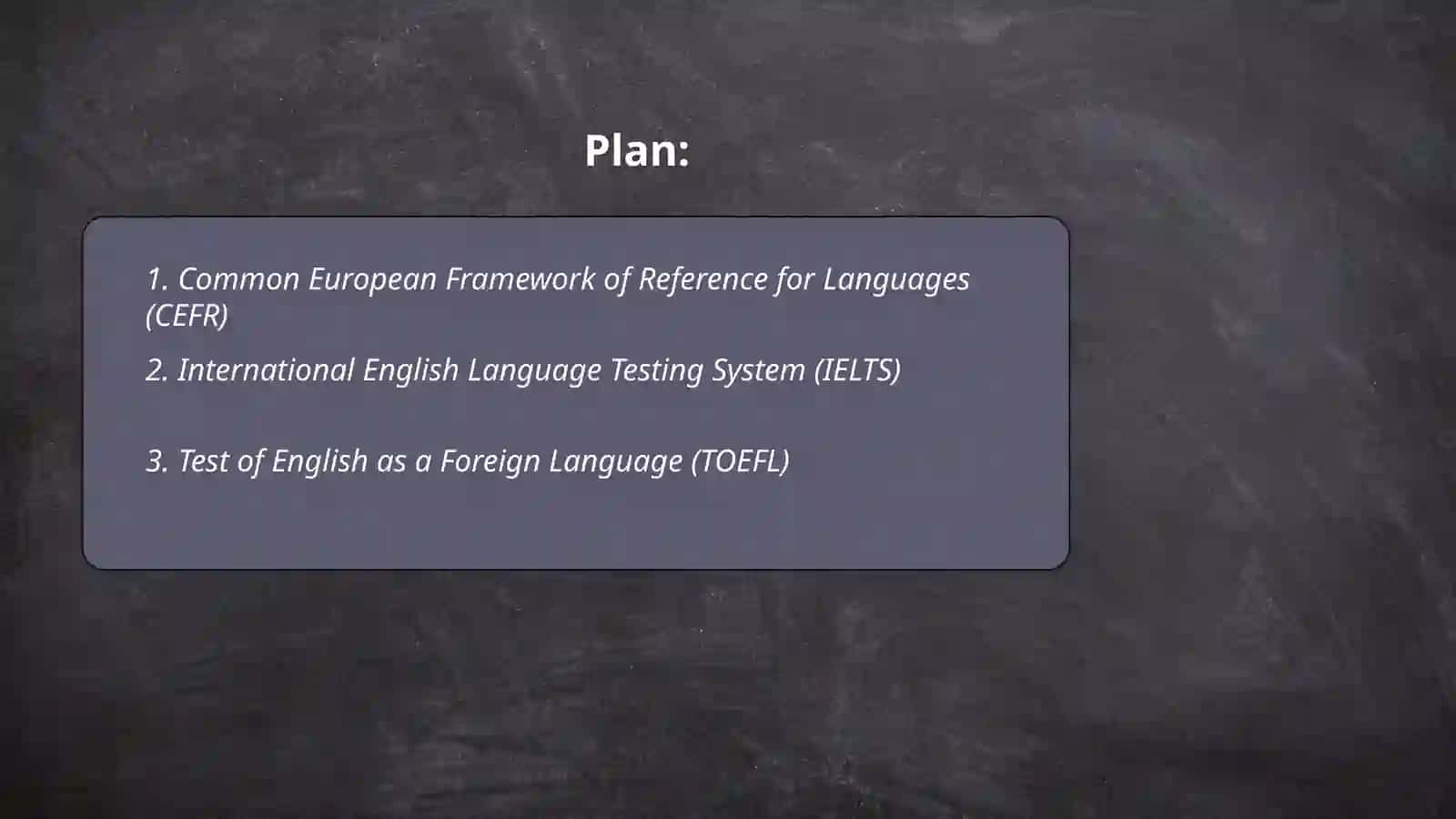 International Standards for English Language Teaching and Assessment: An Overview 2