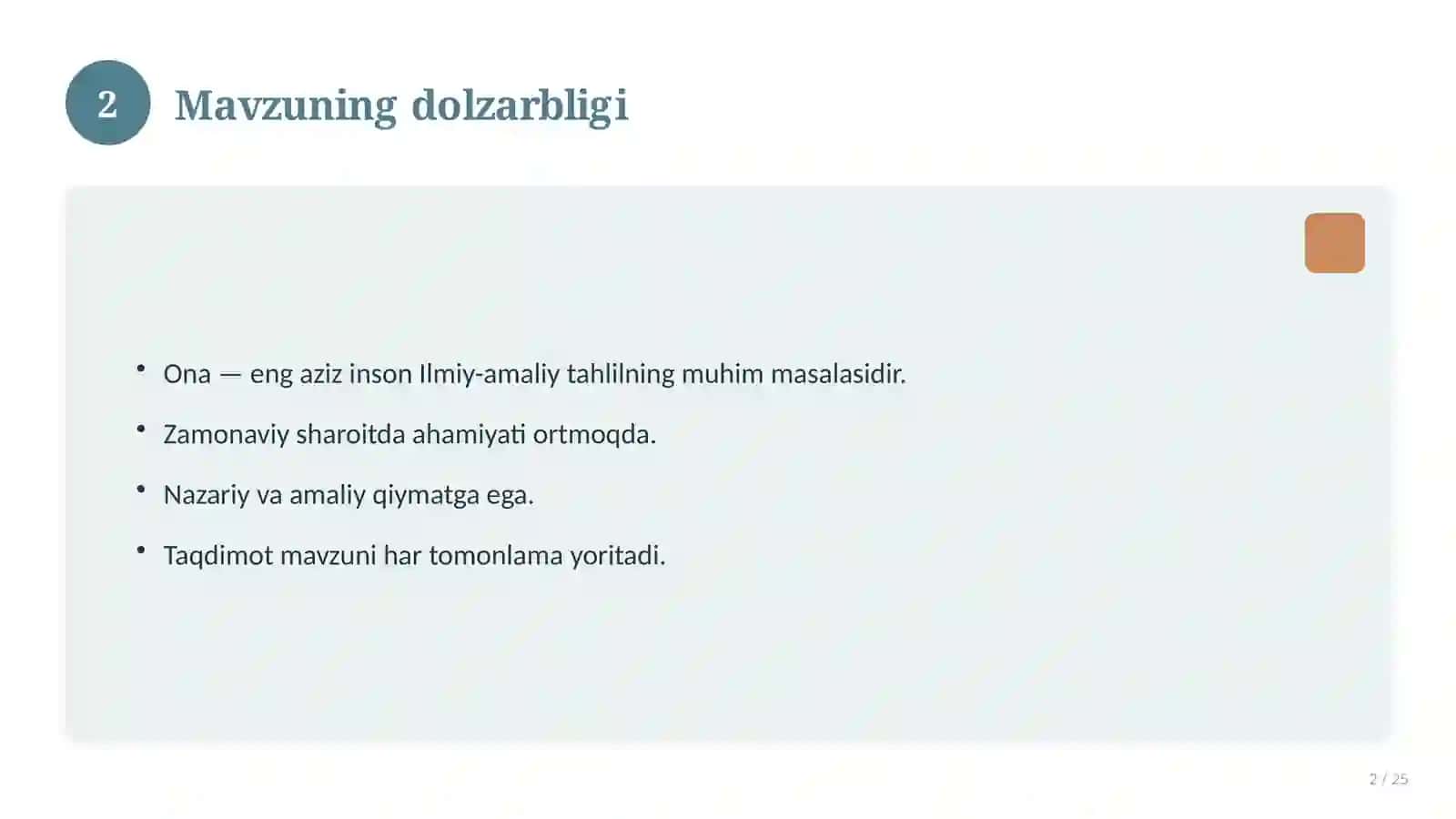Ona — eng aziz inson 2