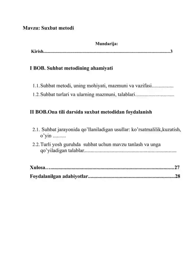 Suhbat metodi . 2