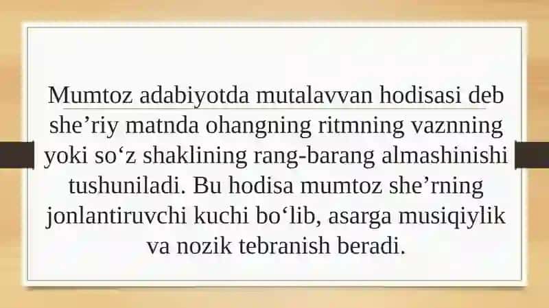 Mumtoz adabiyotda mutalavvan hodisasi 2