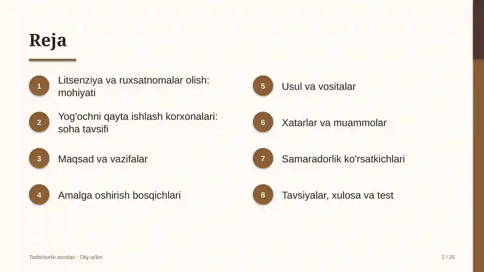 yog'ochni qayta ishlash korxonalarida litsenziya va ruxsatnomalar olish 5823 2