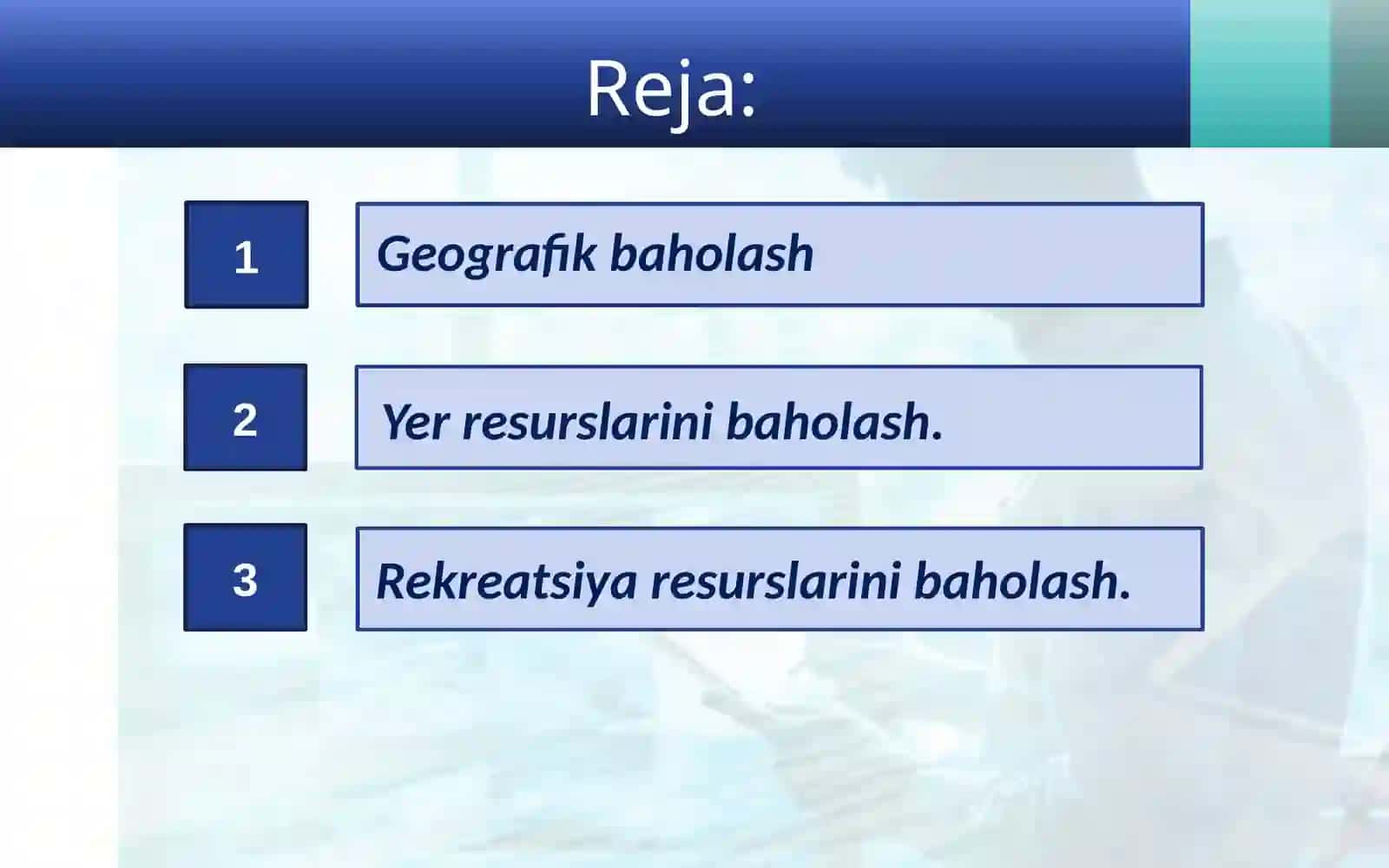 Geografik baholash 2