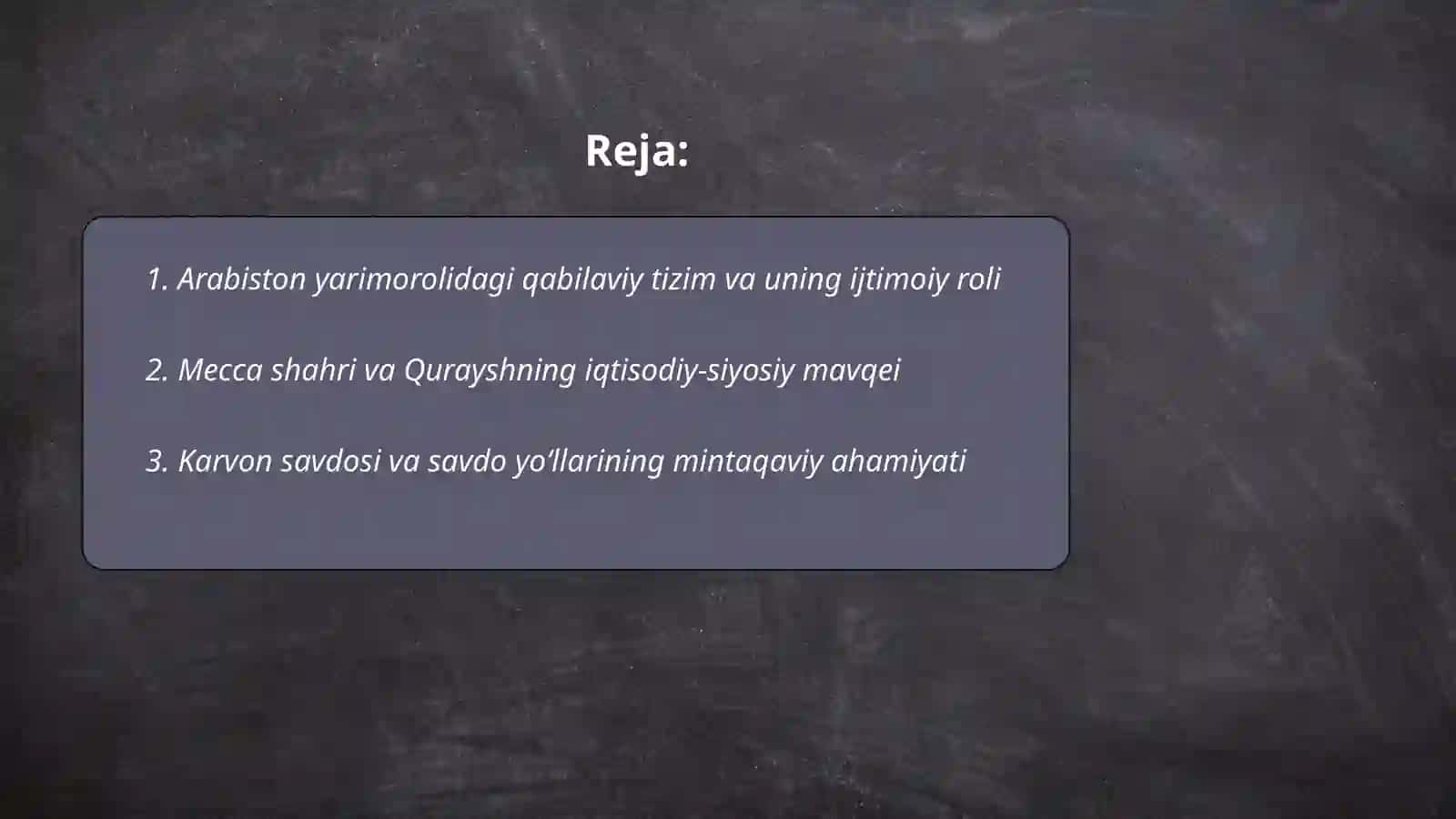 Islom dinining paydo boʻlishidagi ijtimoiy-siyosiy va madaniy sharoitlari 2