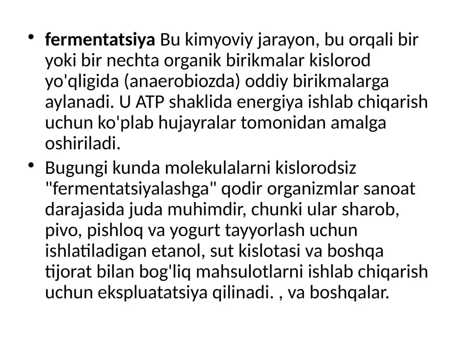 Maxsusfermentativ jarayonlar 2