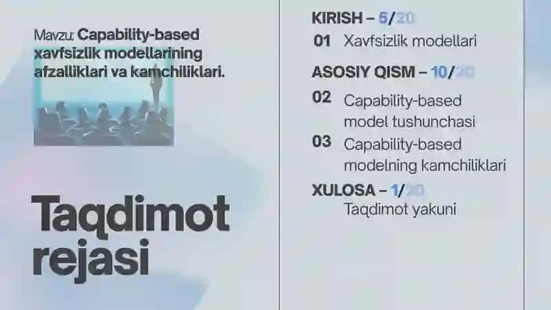 Xavfsizlik modellari 2
