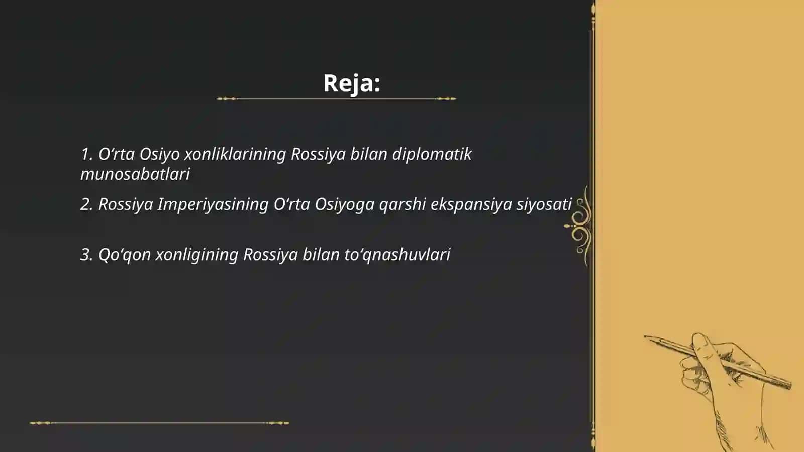 Oʼrta osiyo xonliklarining Rossiya imperiyasi tomonidan bosib olinishi 2