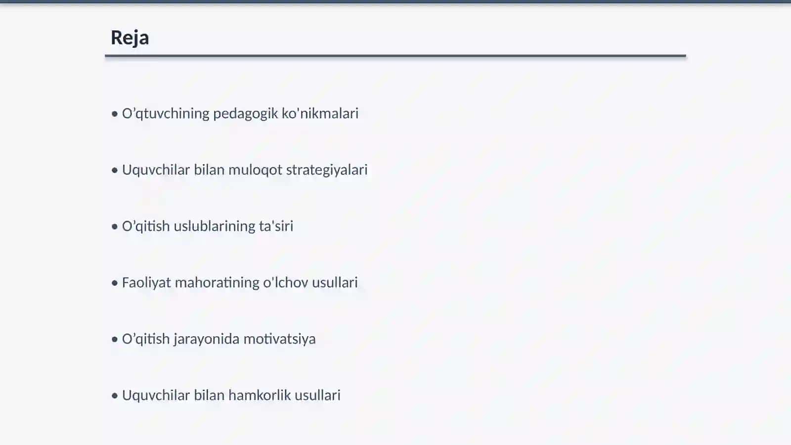 O’qtuvchining pedagogik ko'nikmalari 2