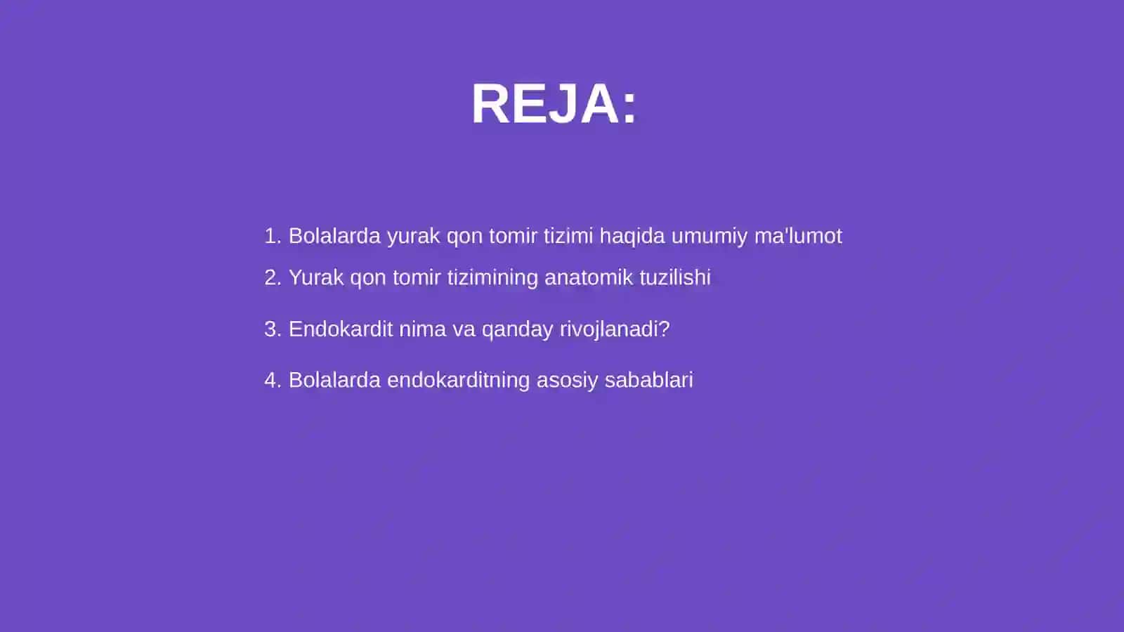 Bolalarda yurak qon tomir tizimini kasalliklarisemiotikasi: Endokardit 2