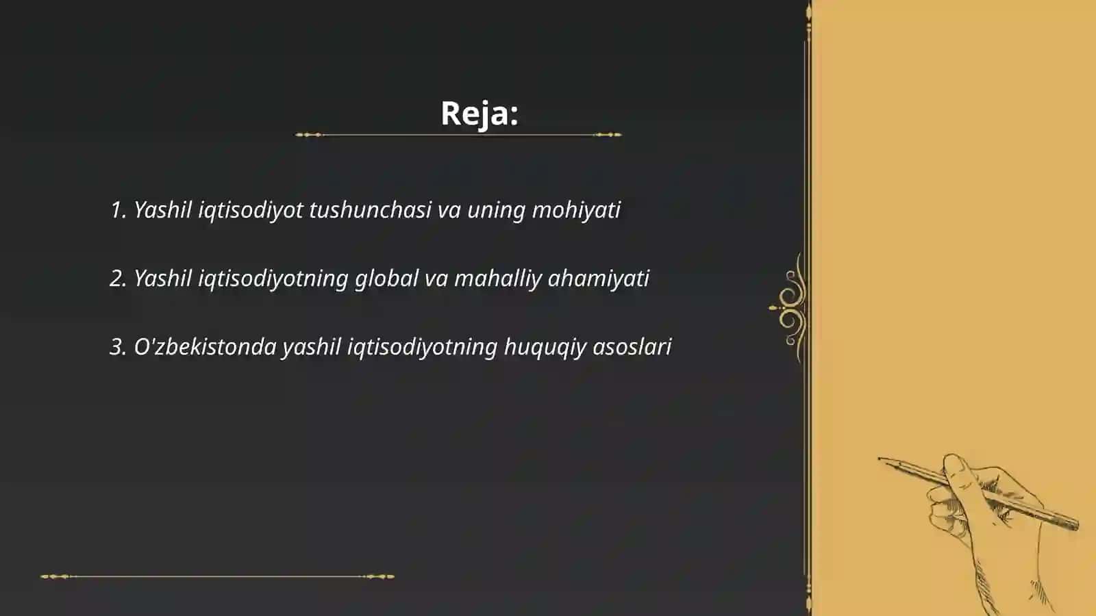 O'zbekistonda yashil iqtisodiyotning shakllantirish va rivojlantirish bosqichlari 2