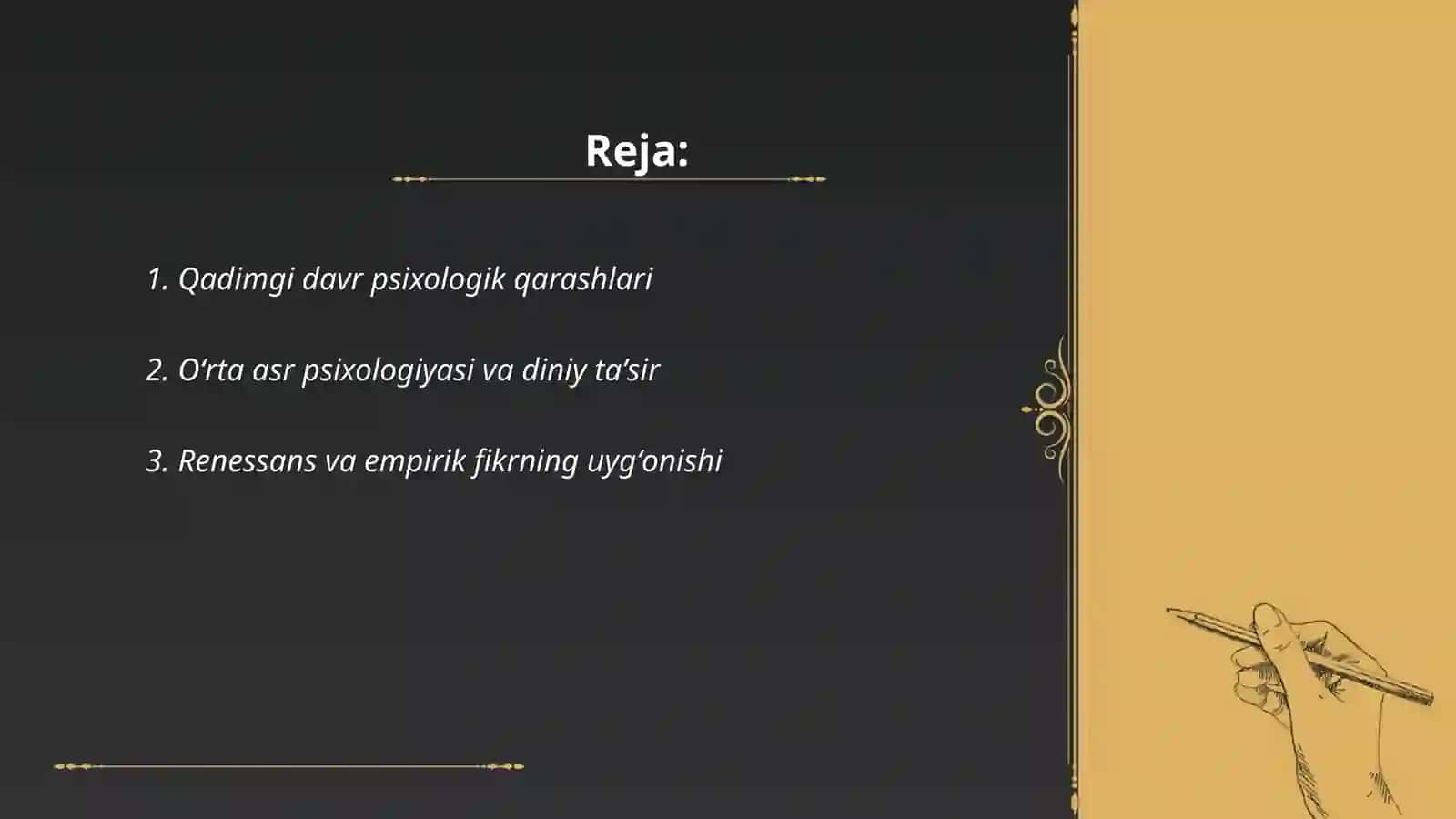Psixologiya fanining taraqqiyot bosqichlari 2