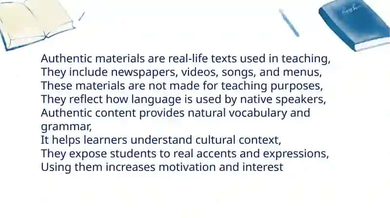 Authentic materials in teaching foreign languages 2