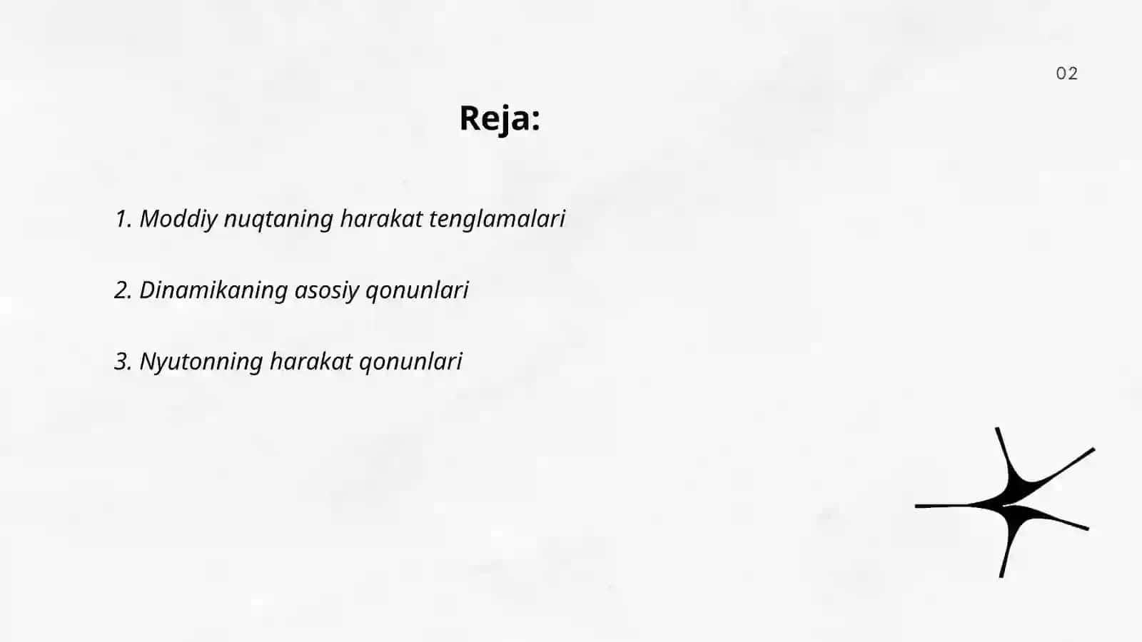 Moddiy nuqtalar sistemasining dinamikasi 2